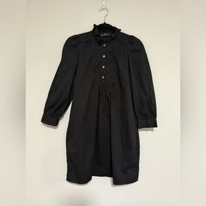 Pomander Place Claiborne Black Puff-Sleeve Dress Size XS Preppy Tuckernuck
